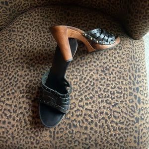 NWOB Black Frye heels size 7.5